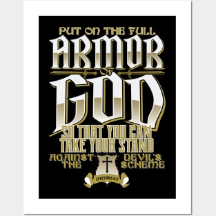 Armor of God Bible Verse Scripture Religious Christian Posters and Art